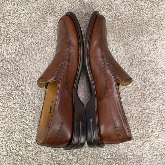Mezlan Men's Size US 7 Lipari Penny Loafer Brown Slip-On Dress Shoes SPAIN Made - Picture 4 of 10